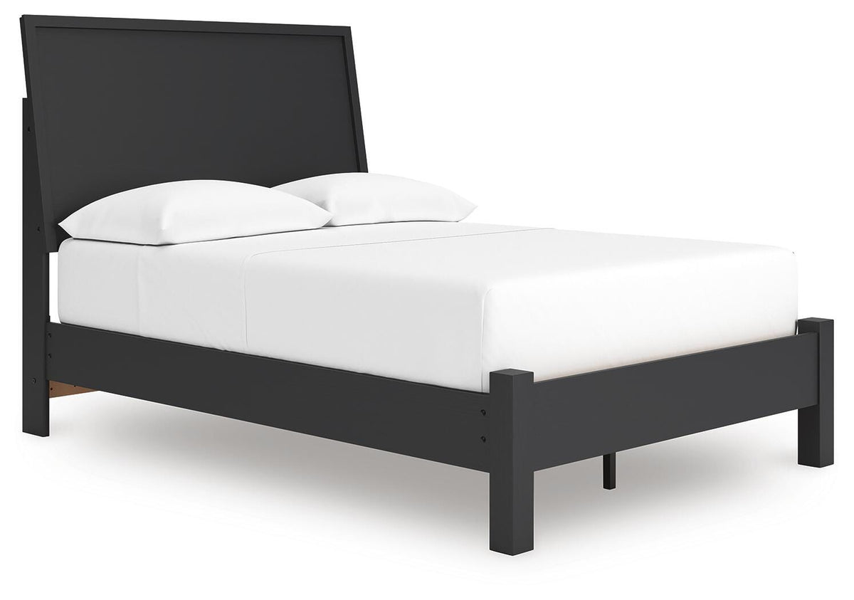 Danziar Black Full Platform Bed from Ashley Furniture - Luna Furniture