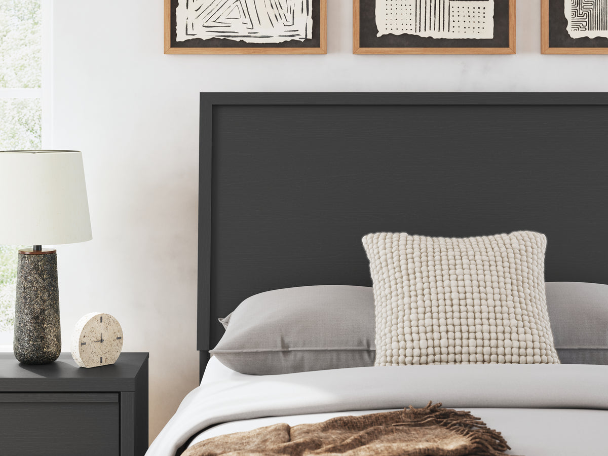 Danziar Black Full Platform Bed from Ashley Furniture - Luna Furniture