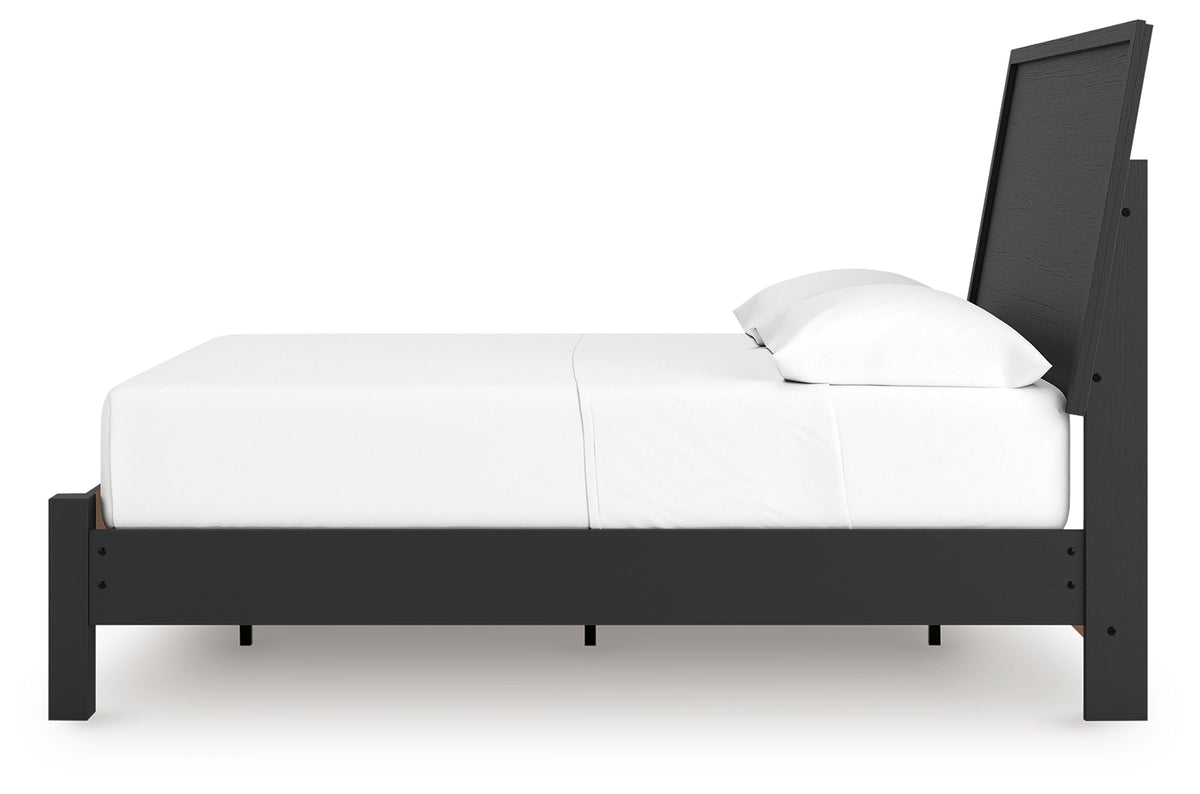 Danziar Black Full Platform Bed from Ashley Furniture - Luna Furniture