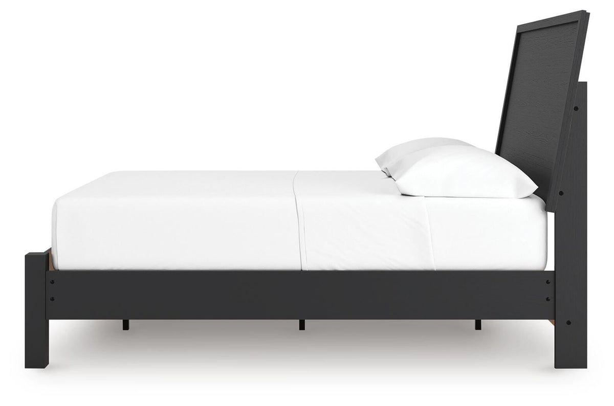 Danziar Black Full Platform Bed from Ashley Furniture - Luna Furniture