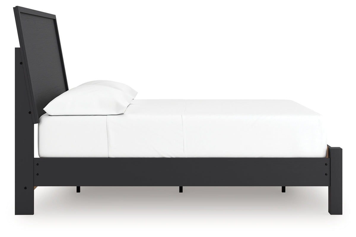 Danziar Black Full Platform Bed from Ashley Furniture - Luna Furniture