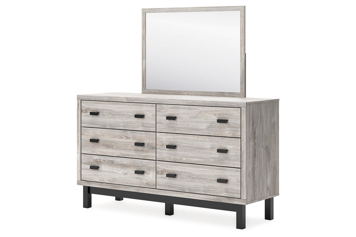Vessalli Gray Dresser and Mirror from Ashley - Luna Furniture