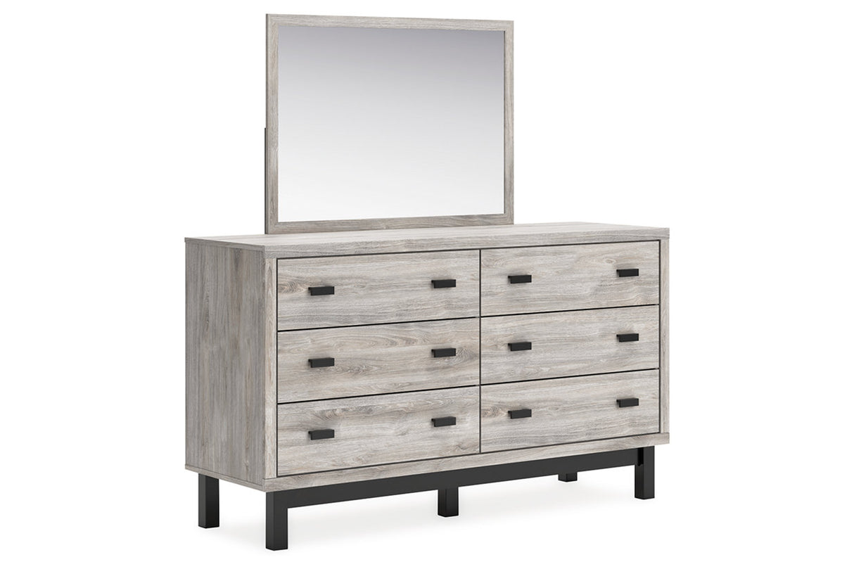 Vessalli Gray Panel Bedroom Set with 2 Nightstands from Ashley - Luna Furniture