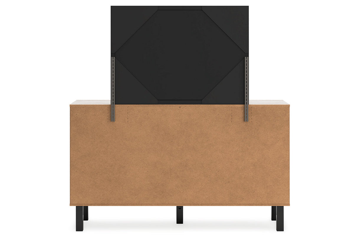 Vessalli Gray Dresser and Mirror from Ashley - Luna Furniture