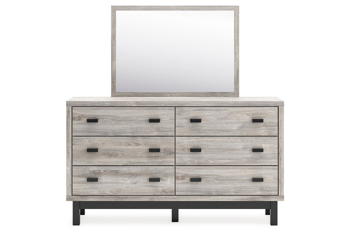 Vessalli Gray Panel Bedroom Set with 2 Nightstands from Ashley - Luna Furniture