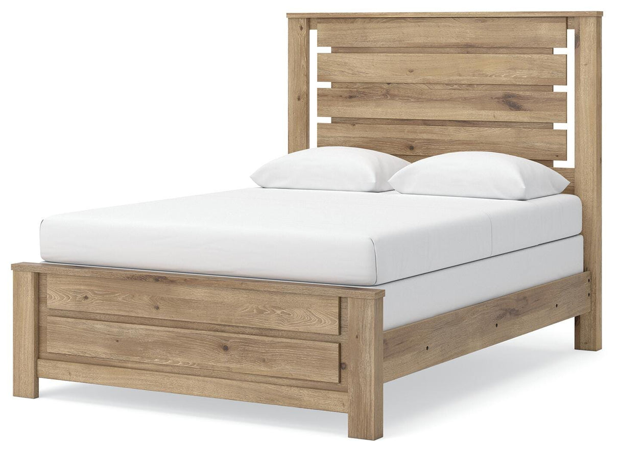 Brozmont Queen Panel Bed, Dresser and Mirror from Ashley - Luna Furniture