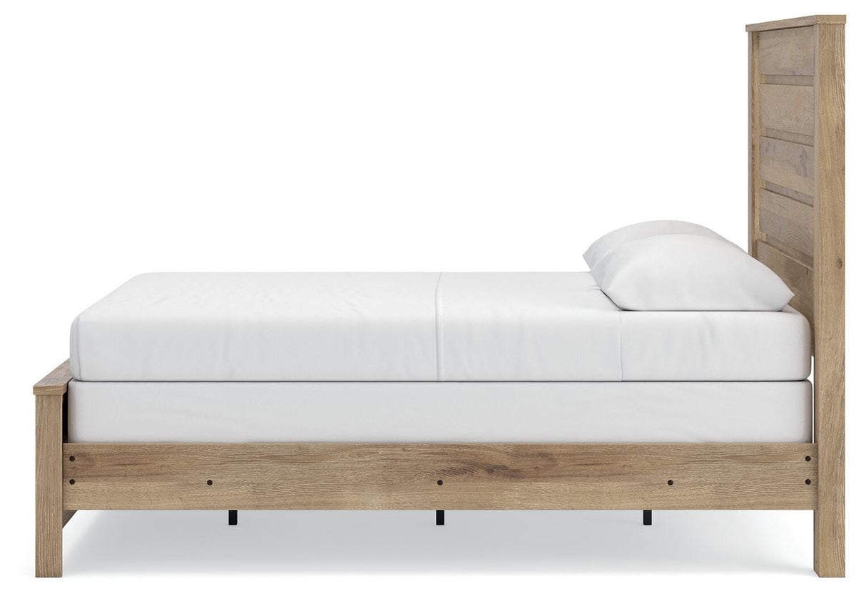 Brozmont Queen Panel Bed, Dresser and Mirror from Ashley - Luna Furniture