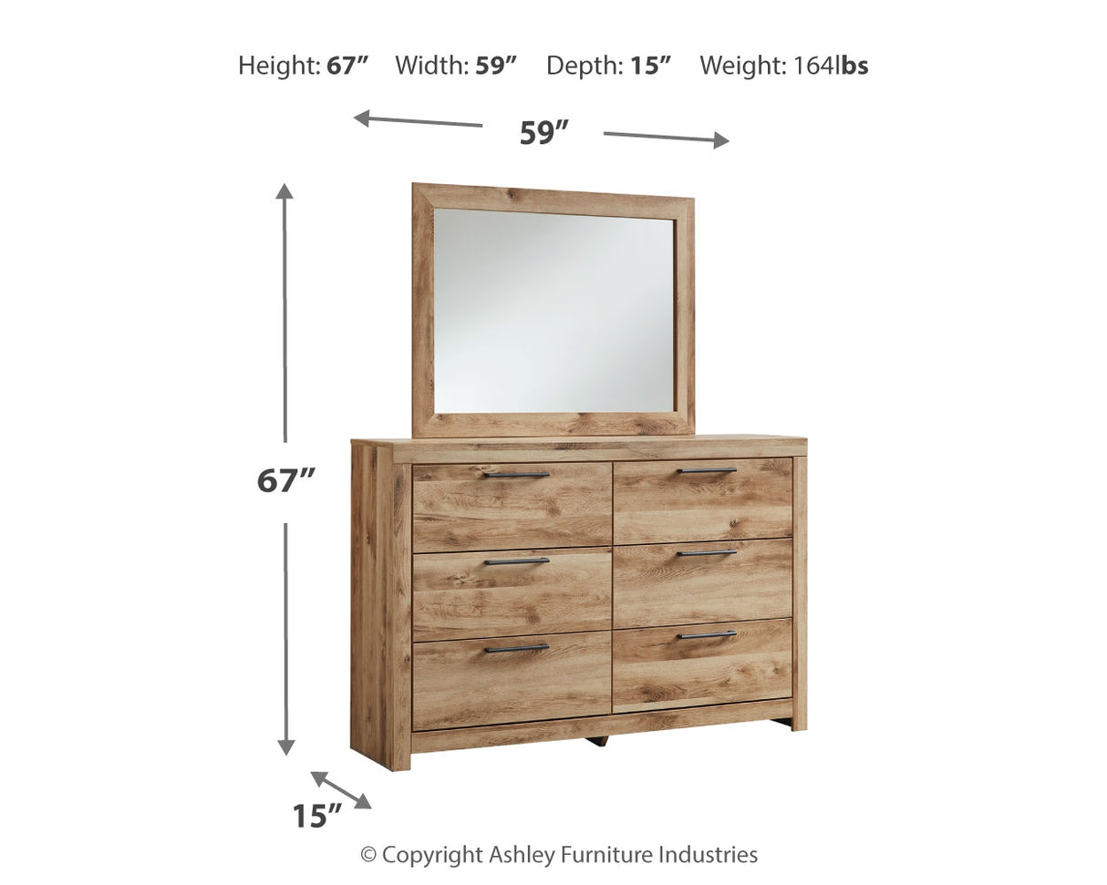 Hyanna Tan Brown Dresser and Mirror from Ashley - Luna Furniture