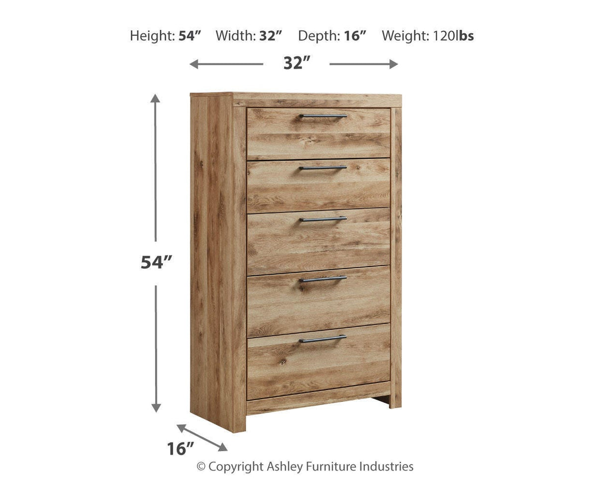 Hyanna Tan Brown Queen Storage Bed, Chest and Nightstand from Ashley - Luna Furniture