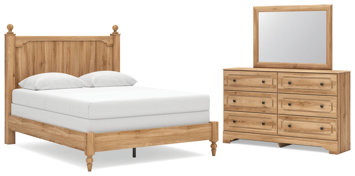 Aleaport Queen Panel Bed, Dresser and Mirror from Ashley Furniture - Luna Furniture