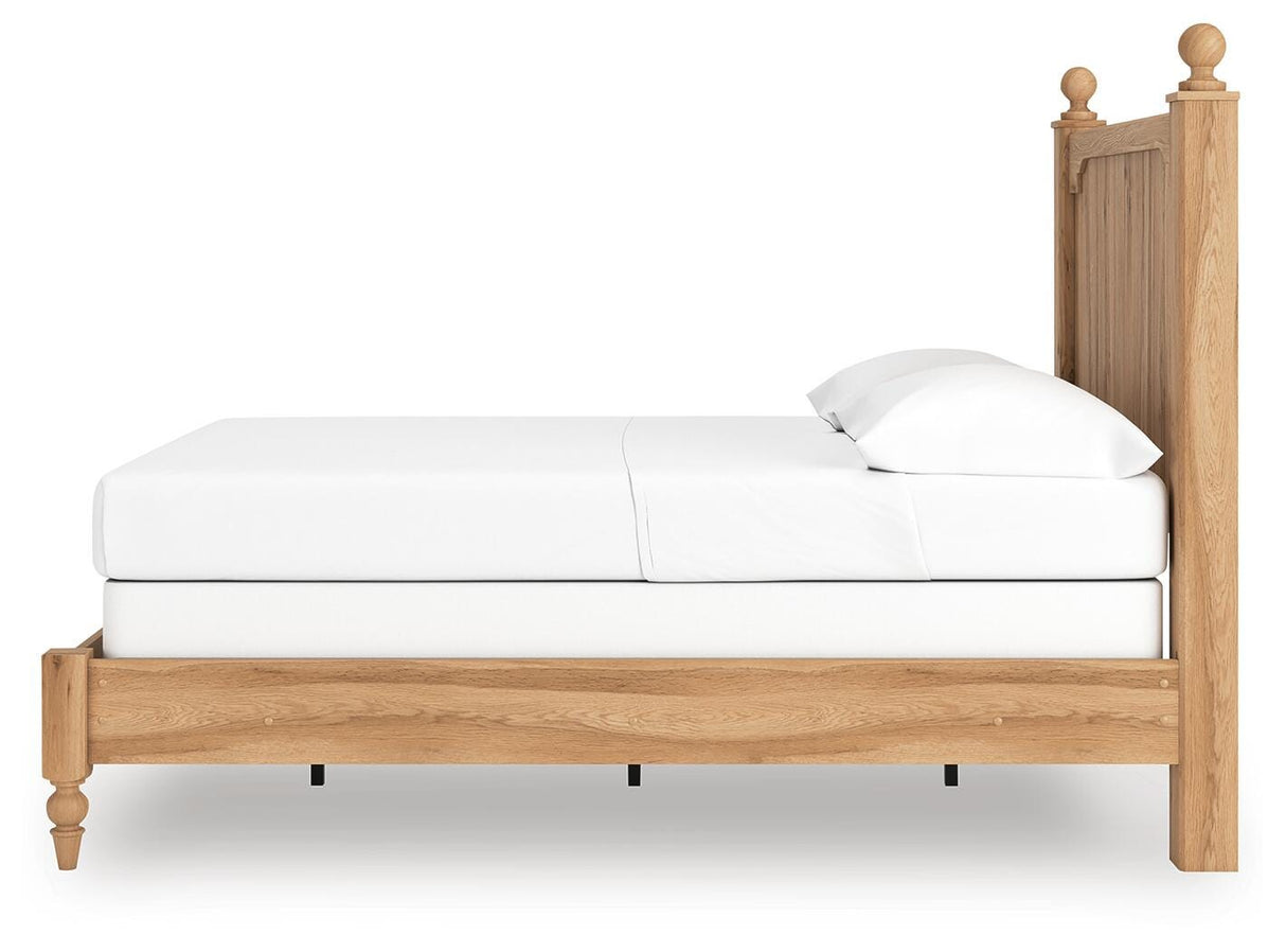 Aleaport Warm Brown Full Panel Bed, Dresser, Mirror, Chest and Nightstand