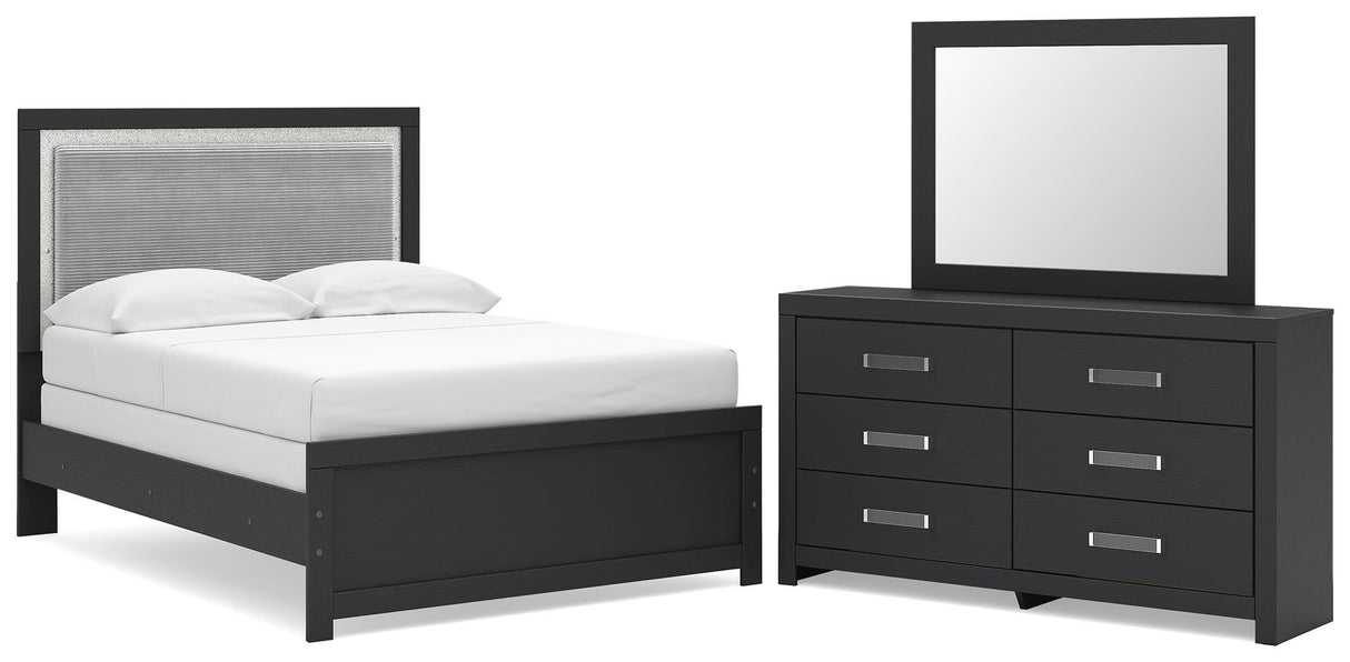 Maeling Full Upholstered Panel Bed, Dresser and Mirror from Ashley - Luna Furniture