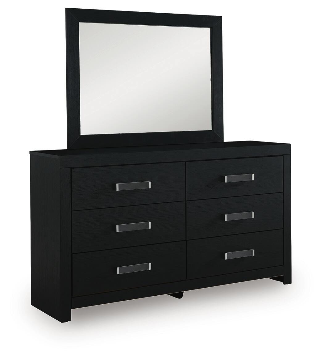 Maeling Full Upholstered Panel Bed, Dresser and Mirror from Ashley - Luna Furniture