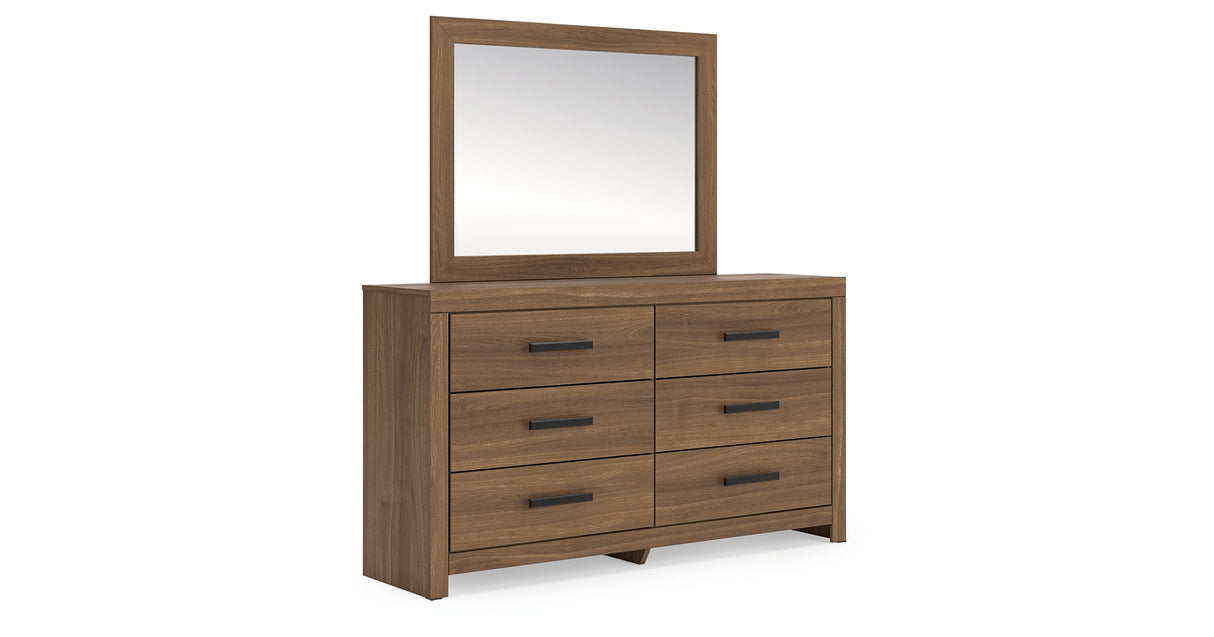 Broachmyn Aurburn Twin Panel Bed, Dresser and Mirror from Ashley Furniture - Luna Furniture