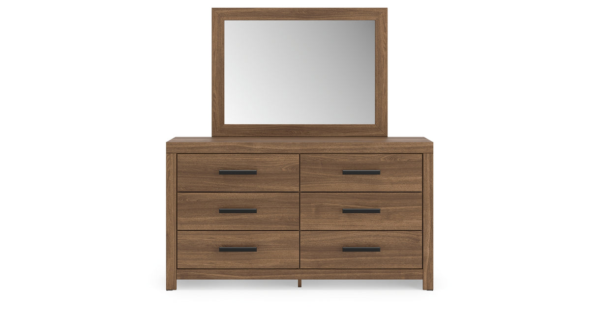 Broachmyn Auburn Queen Panel Bed, Dresser and Mirror from Ashley Furniture - Luna Furniture