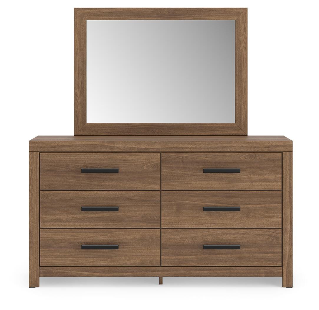 Broachmyn Auburn Queen Panel Bed, Dresser and Mirror from Ashley Furniture - Luna Furniture