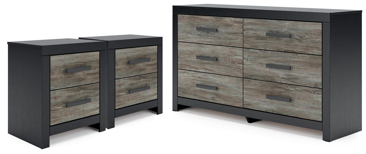 Broachmyn Dresser and 2 Nightstands from Ashley - Luna Furniture