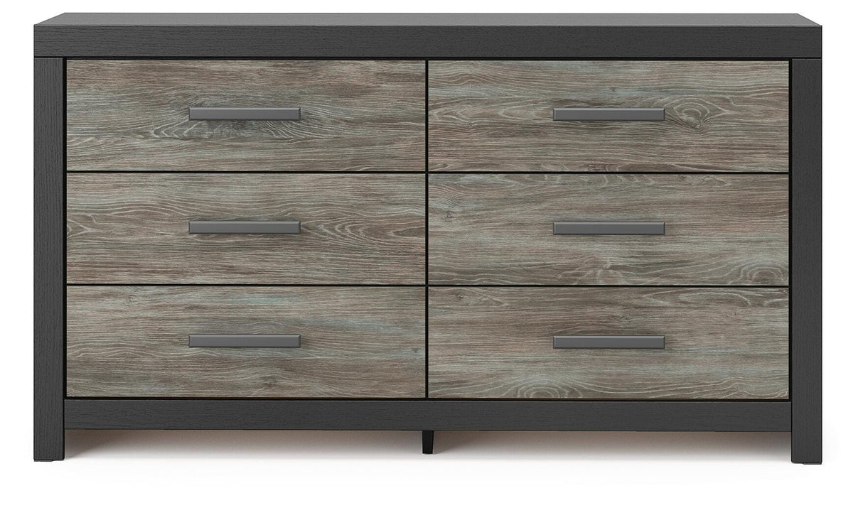 Broachmyn Black/Gray Queen Bookcase Panel Bed, Dresser and Nightstand from Ashley - Luna Furniture