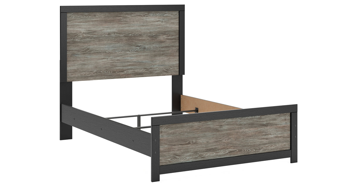 Broachmyn Black/Gray Full Panel Bed from Ashley Furniture - Luna Furniture