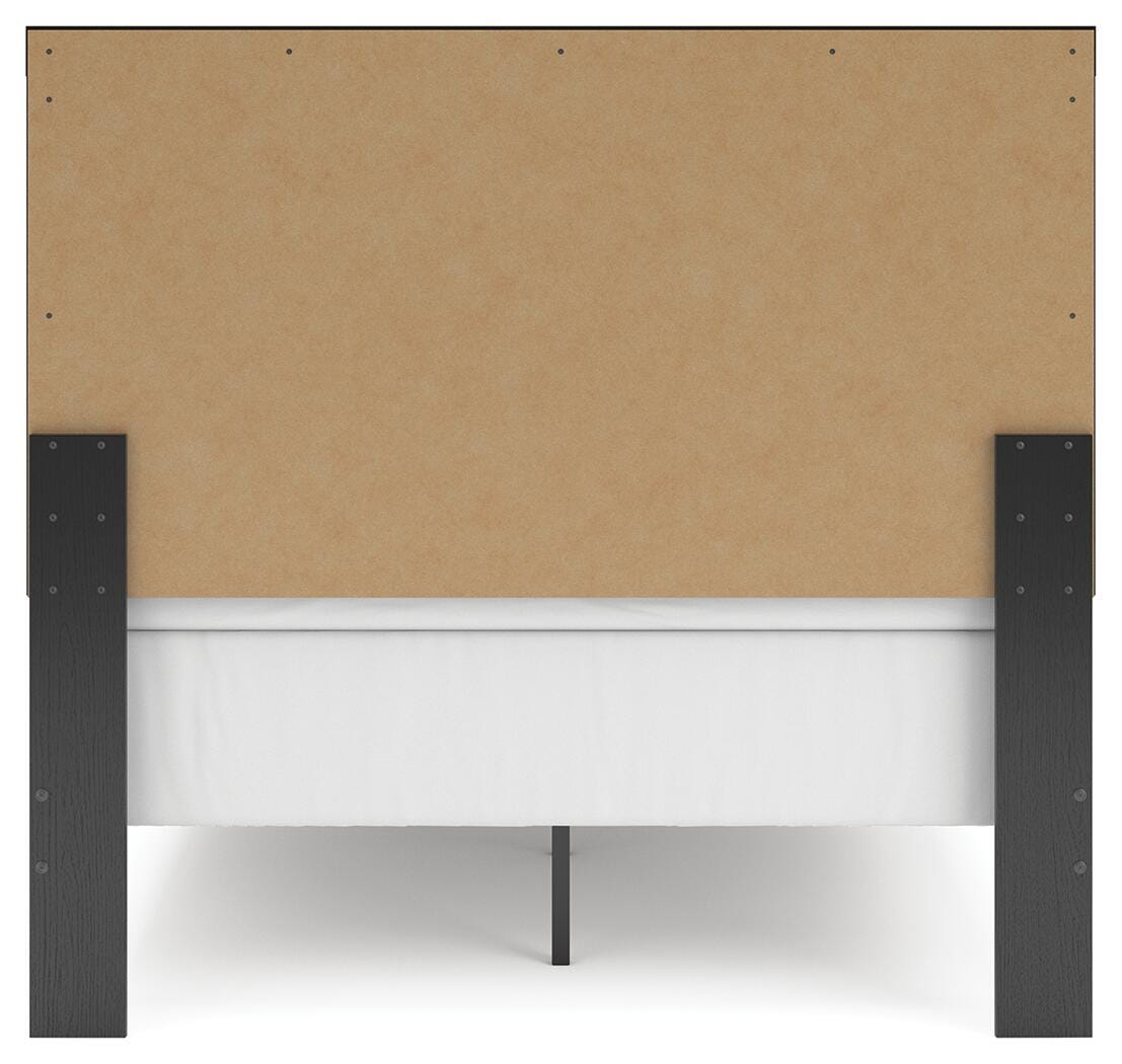 Broachmyn Black/Gray Full Panel Bed, Dresser and Mirror from Ashley Furniture - Luna Furniture