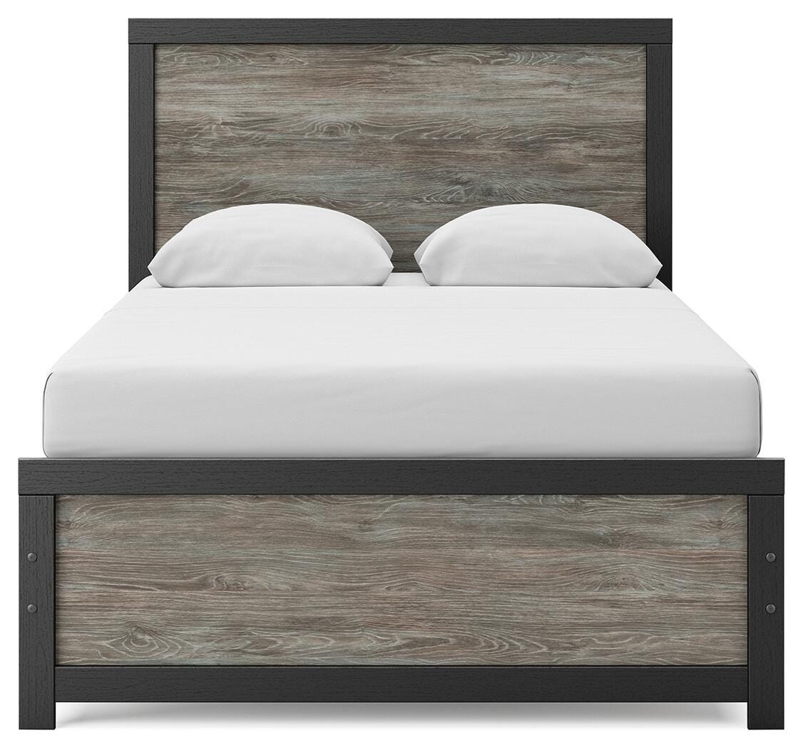 Broachmyn Black/Gray Full Panel Bed from Ashley - Luna Furniture