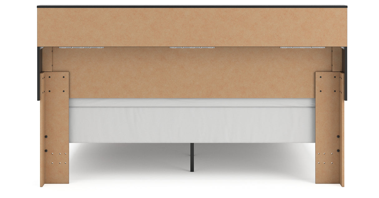 Broachmyn Black/Gray King Bookcase Bed from Ashley - Luna Furniture