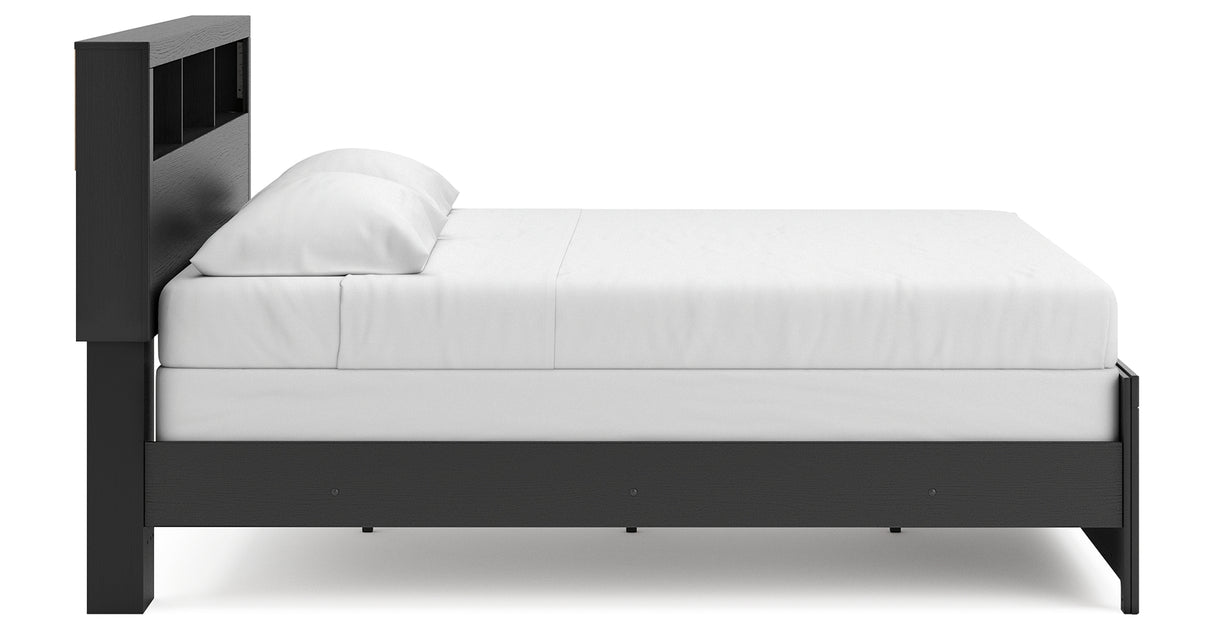 Broachmyn Black/Gray King Bookcase Bed from Ashley - Luna Furniture