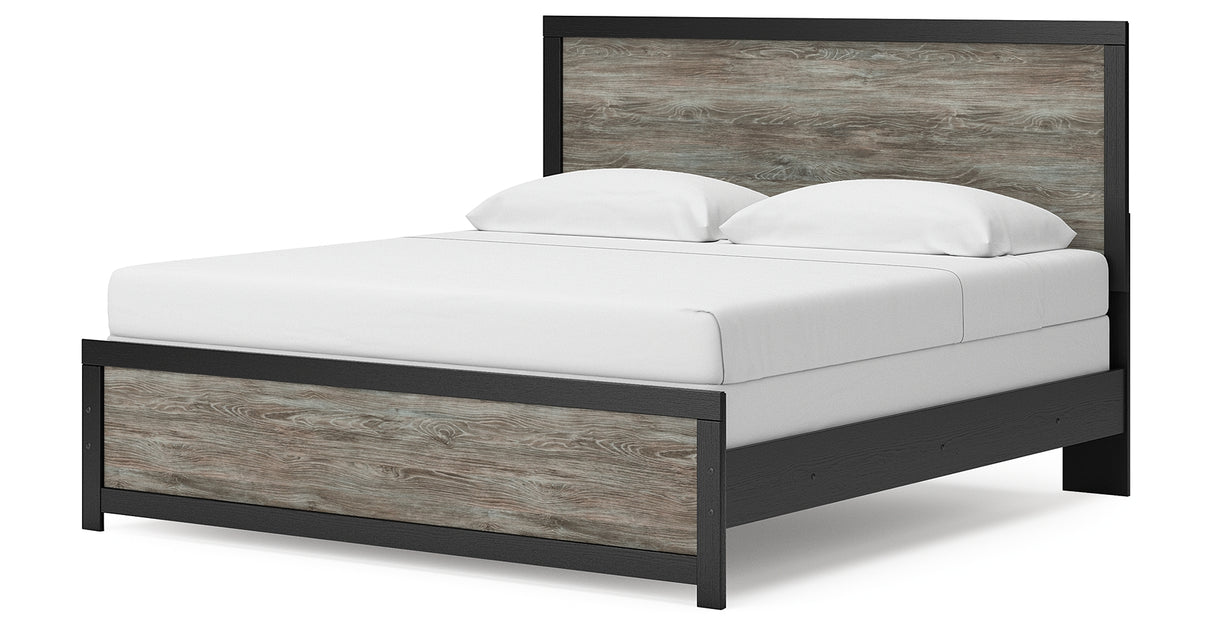 Broachmyn Black/Gray King Panel Bed from Ashley Furniture - Luna Furniture