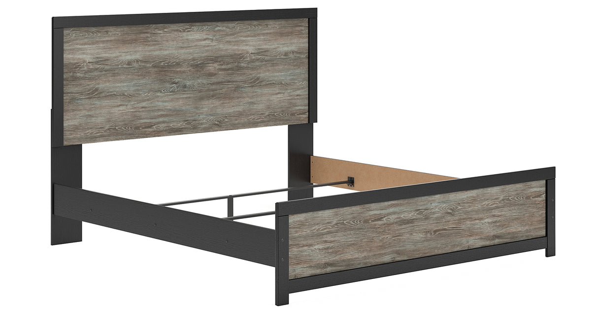 Broachmyn Black/Gray King Panel Bed from Ashley Furniture - Luna Furniture