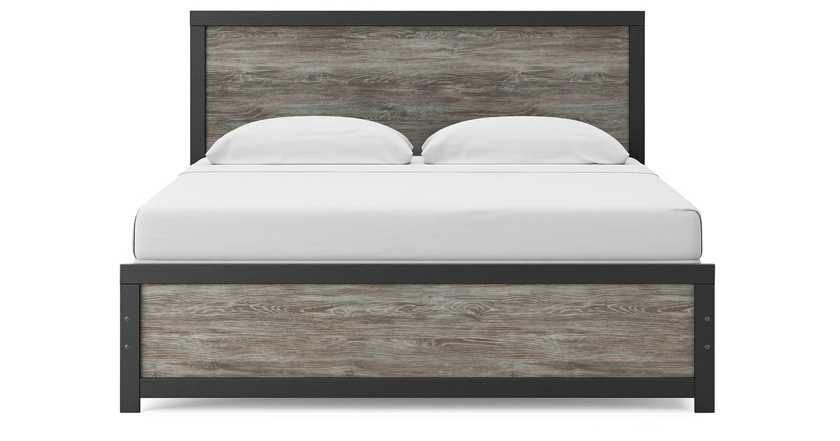 Broachmyn Black/Gray King Panel Bed from Ashley Furniture - Luna Furniture