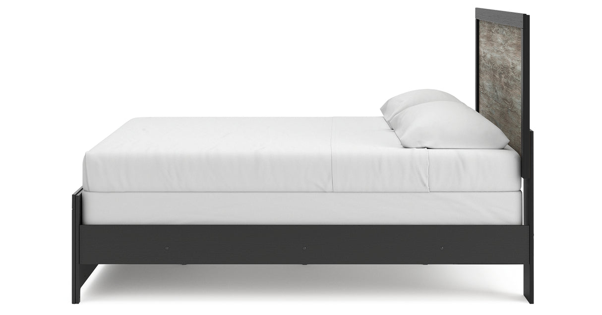 Broachmyn Black/Gray King Panel Bed from Ashley Furniture - Luna Furniture