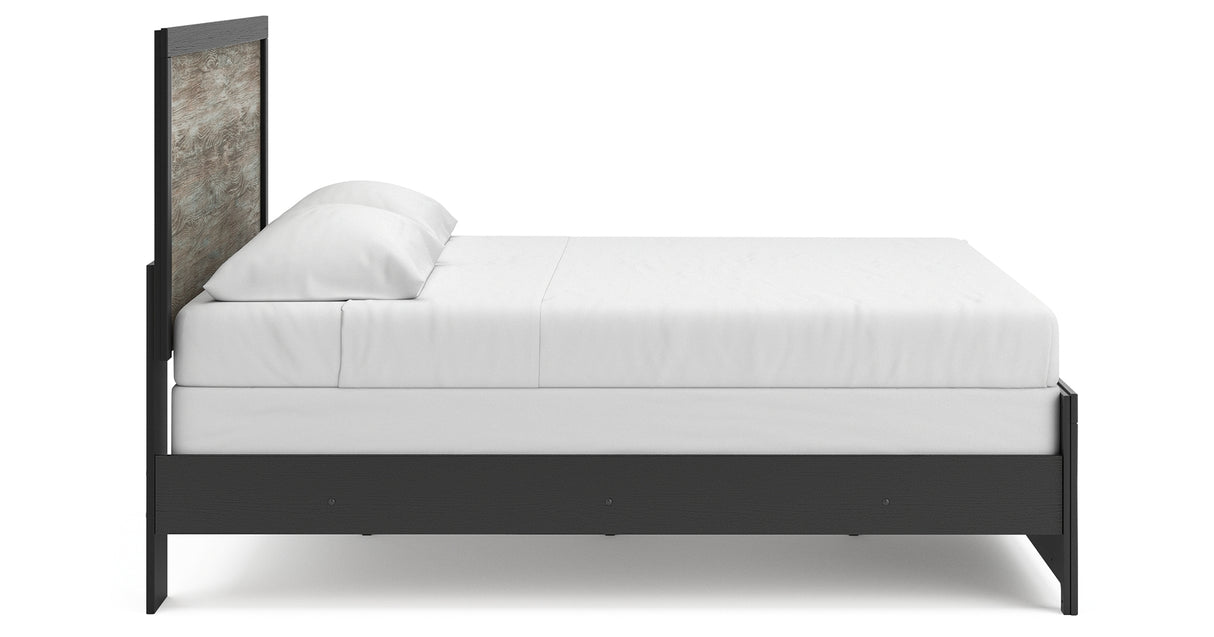 Broachmyn Black/Gray King Panel Bed from Ashley Furniture - Luna Furniture