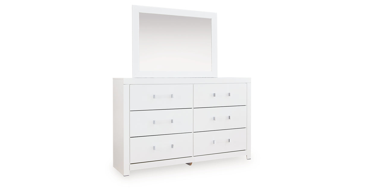 Maeling White Dresser and Mirror from Ashley Furniture - Luna Furniture