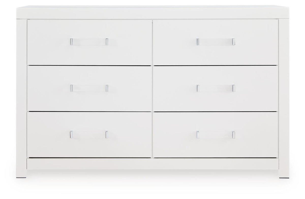 Maeling Queen Upholstered Panel Bed, Dresser and Nightstand from Ashley - Luna Furniture