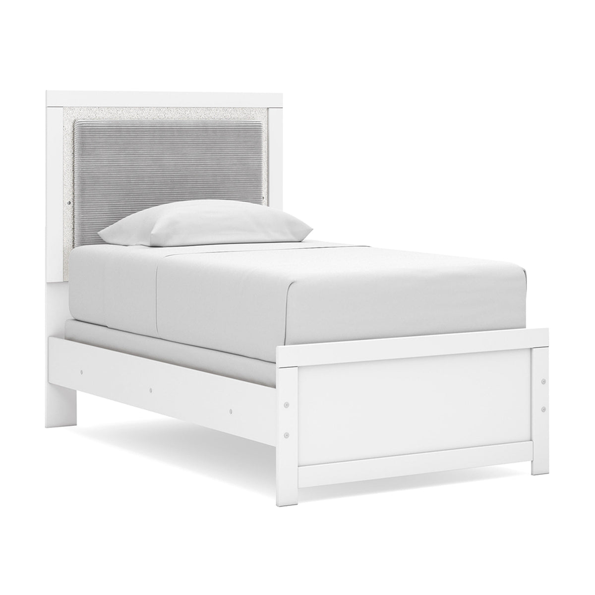 Maeling Twin Upholstered Panel Bed, Dresser and Mirror from Ashley - Luna Furniture