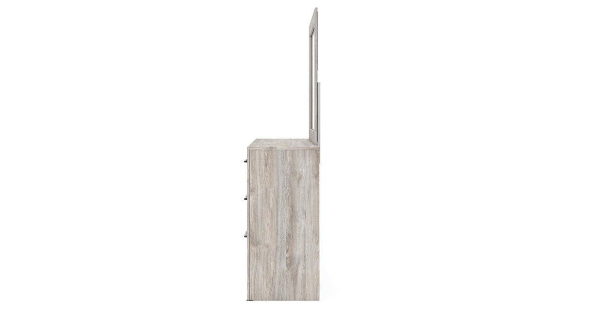 Broachmyn Gray Full Panel Bed, Dresser and Mirror from Ashley Furniture - Luna Furniture