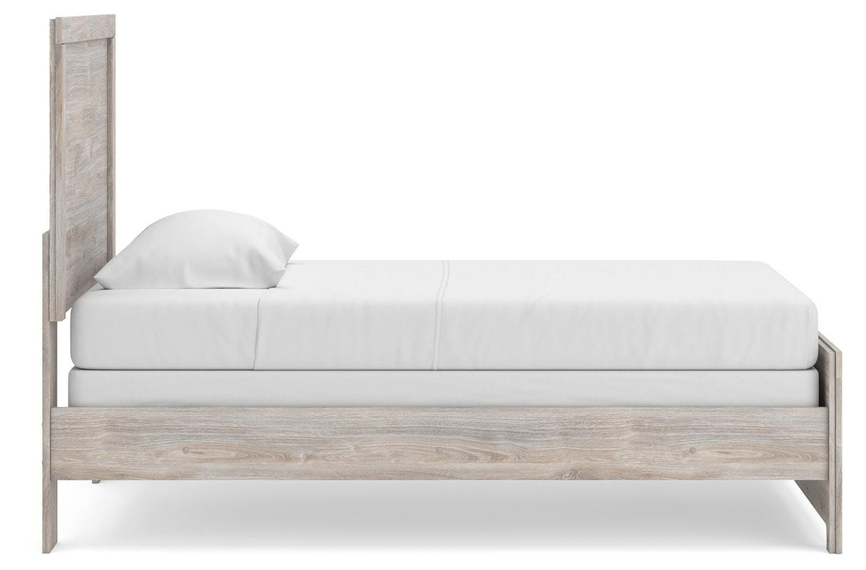 Broachmyn Gray Twin Panel Bed, Dresser and Mirror from Ashley Furniture - Luna Furniture