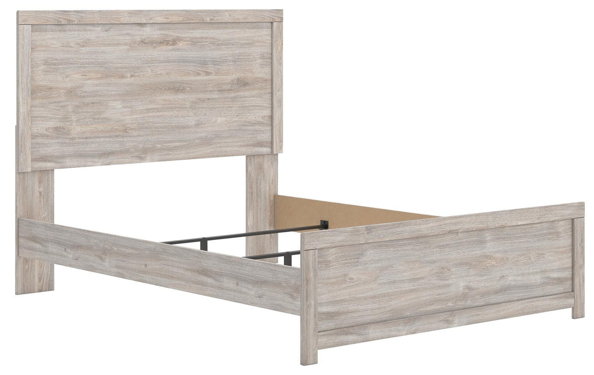 Broachmyn Gray Queen Panel Bed, Dresser and Mirror from Ashley Furniture - Luna Furniture