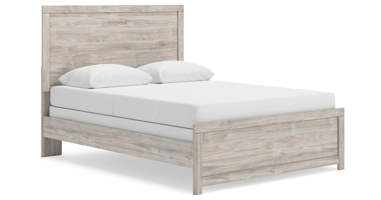 Broachmyn Gray Queen Panel Bed, Dresser and Mirror from Ashley Furniture - Luna Furniture