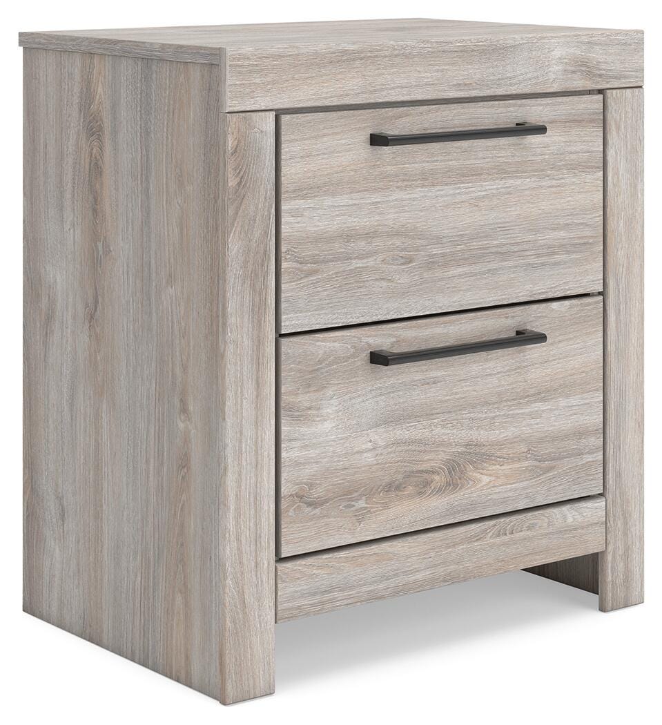Broachmyn Gray King Panel Bed, Dresser and Nightstand from Ashley Furniture - Luna Furniture