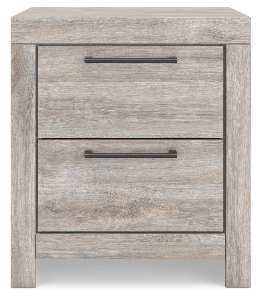 Broachmyn Gray King Panel Bed, Dresser and Nightstand from Ashley Furniture - Luna Furniture