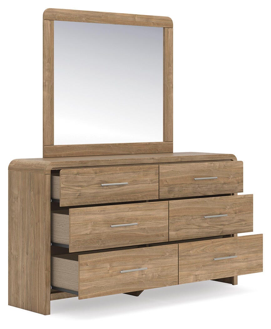 Gramburg Queen Panel Bed, Dresser and Mirror from Ashley - Luna Furniture
