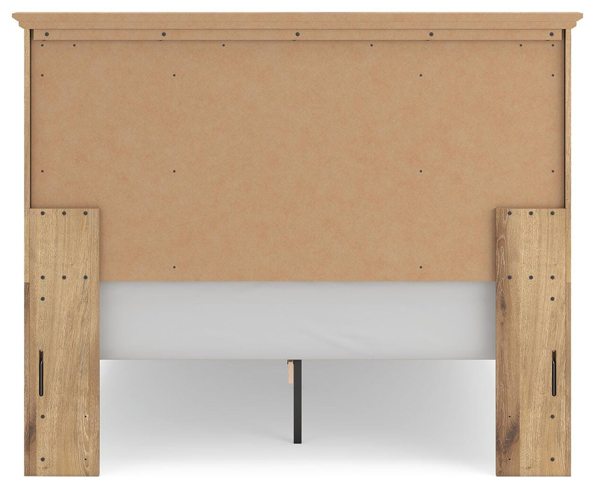 Makidern Tan Queen Panel Storage Bed, Dresser and Mirror from Ashley - Luna Furniture
