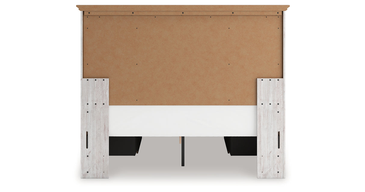Makidern Whitewash Queen Panel Storage Bed from Ashley - Luna Furniture