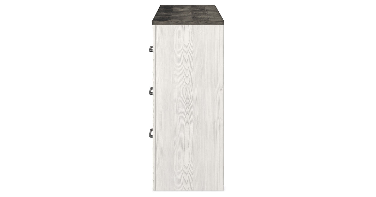 Gerridan White/Gray Queen Panel Bed, Dresser, Chest and Nightstand from Ashley Furniture - Luna Furniture