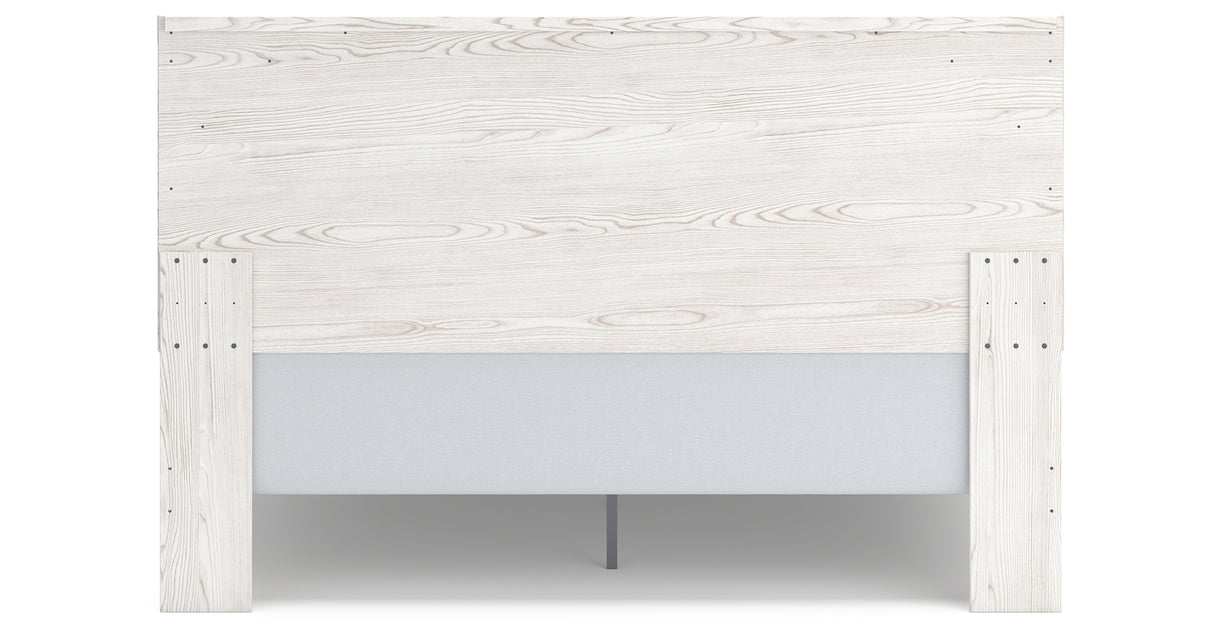 Gerridan White/Gray King Panel Bed, Dresser and 2 Nightstands from Ashley Furniture - Luna Furniture