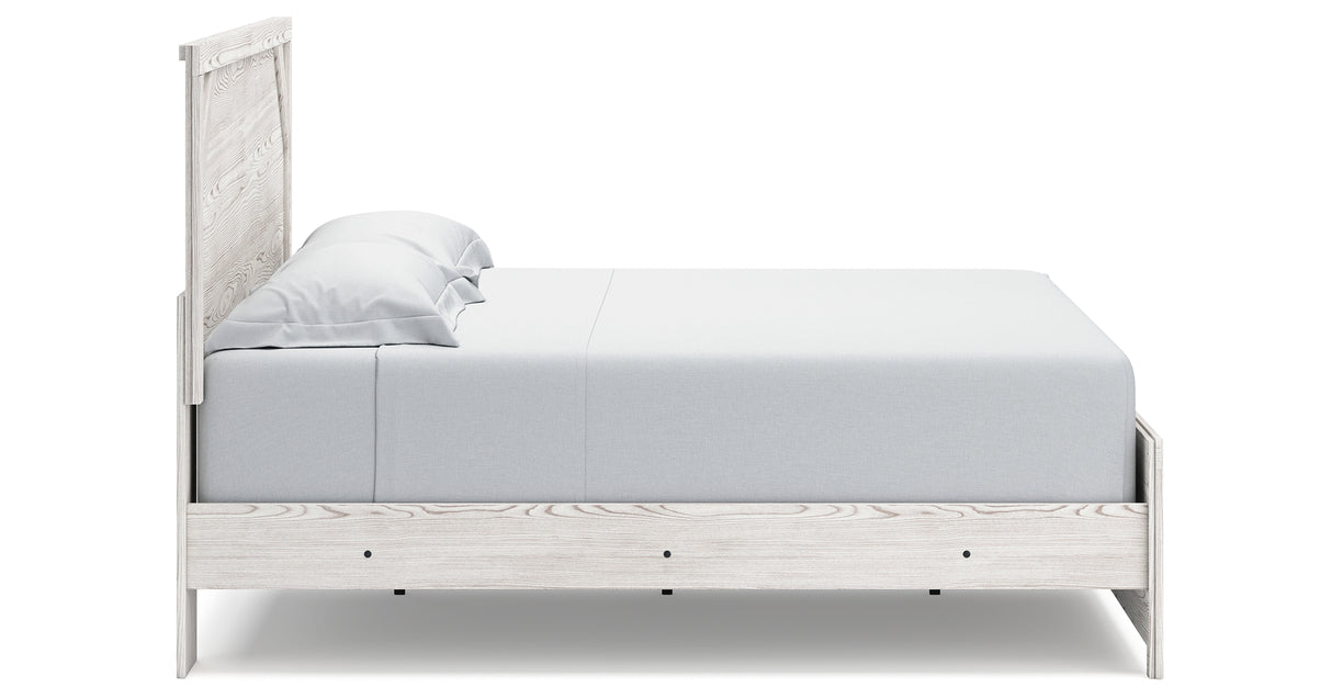 Gerridan White/Gray King Panel Bed, Dresser and 2 Nightstands from Ashley Furniture - Luna Furniture