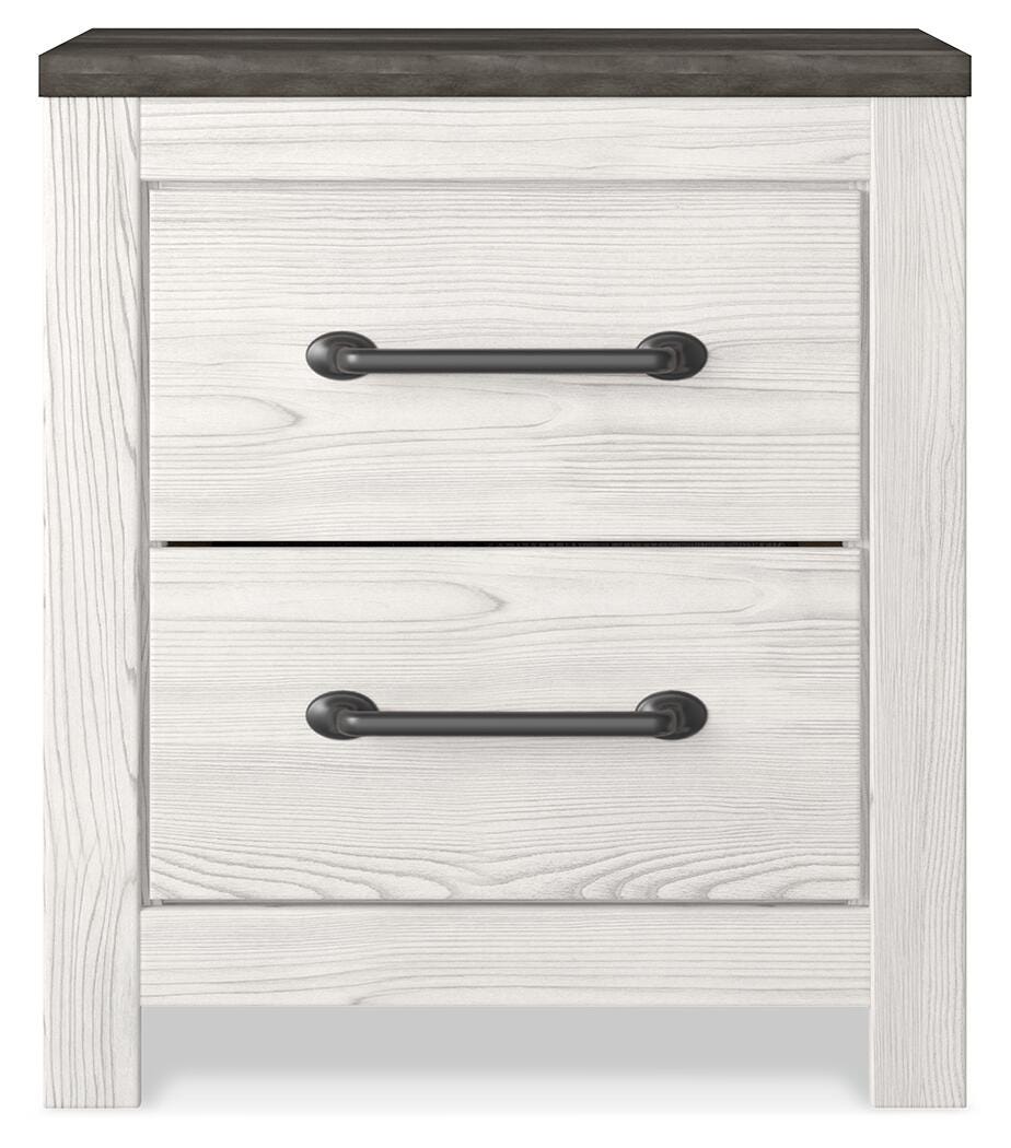 Gerridan White Rustic and Rustic Gray Dresser, Mirror, Chest and Nightstand from Ashley - Luna Furniture