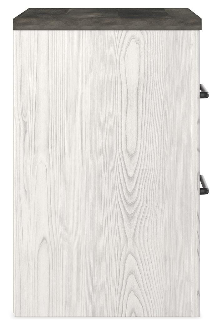 Gerridan White Rustic and Rustic Gray Dresser, Mirror, Chest and Nightstand from Ashley - Luna Furniture