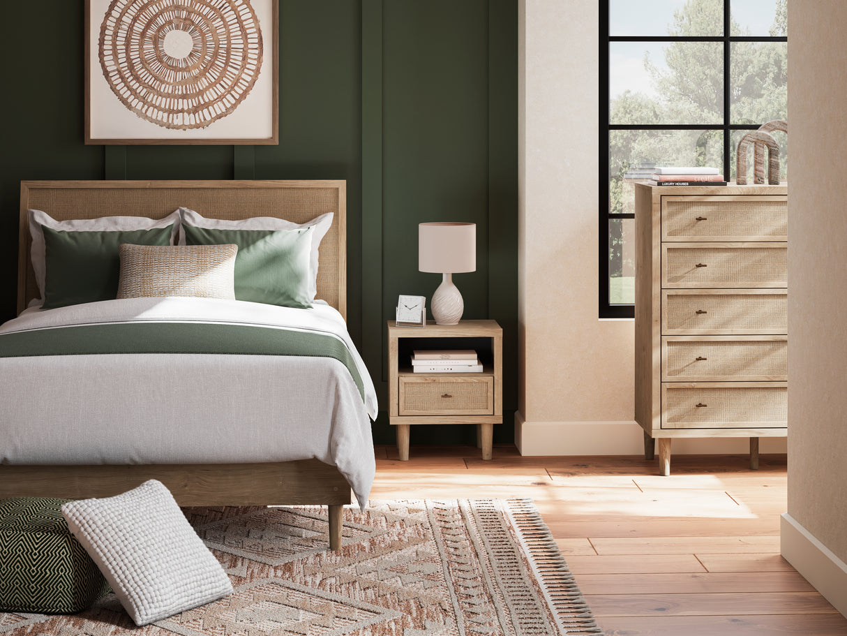 Cielden Queen Panel Bed with Dresser and Nightstand in Two-tone from Ashley - Luna Furniture